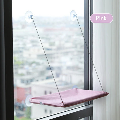 20kg Pet Cat Hammock Window Seat – Hanging Cat Bed with Strong Bearing, Comfortable Sunny Resting Spot & Kitten Climbing Frame