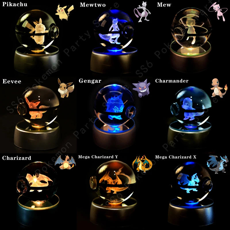 Pokemon Crystal Ball Ambient Light 3D Character