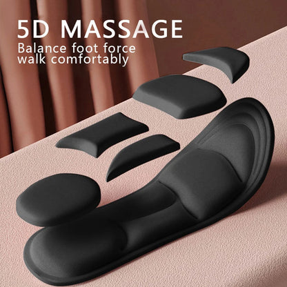 5D Memory Foam Orthopedic Insoles – Breathable Cushion Shoe Inserts for Running, Sport & All-Day Comfort | Shock-Absorbing Arch Support for Men & Women