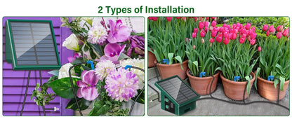 Solar Automatic Drip Irrigation System – DIY Garden & Balcony Watering Kit with Drip Hose