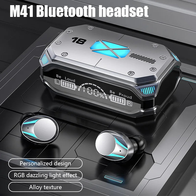 TWS M41 Bluetooth Sports Metal Texture