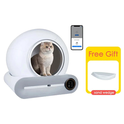 Smart Self-Cleaning Cat Litter Box – Automatic Odor Control & App-Connected for Hassle-Free Maintenance