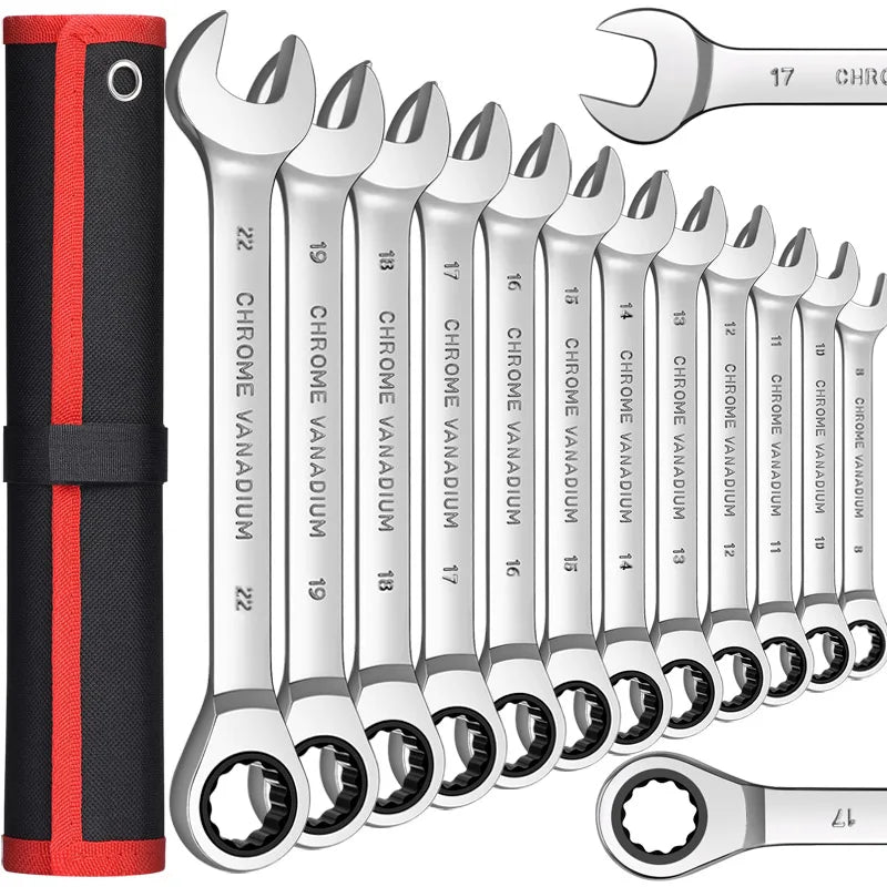 Wrench Set, Point Box End and Open End Wrench Set Spanner