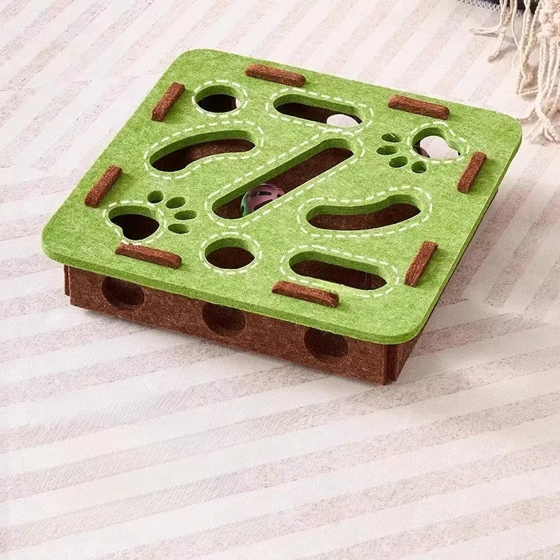 Cat Puzzle Toy Felt Box