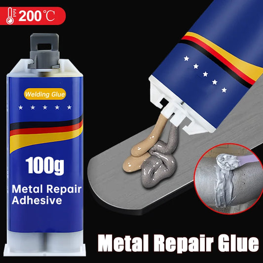 Ultra-Strong Cold Welding Glue – Industrial Metal & Plastic Repair AB Adhesive | High-Strength Sealant for Cracks, Leaks & Breaks