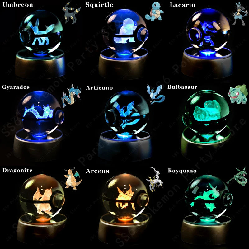 Pokemon Crystal Ball Ambient Light 3D Character