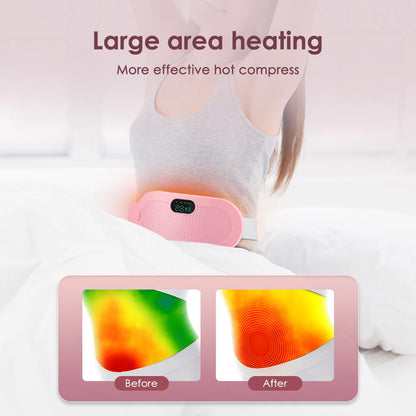 DOAD Heated Cramp Massager – Adjustable Warm Belt for Menstrual & Abdominal Pain