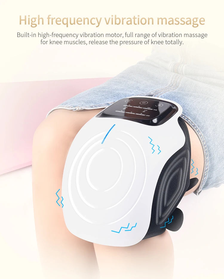 VIMYSHOW Smart Cordless Knee Massager – Heat & Vibration Therapy for Joint Pain Relief