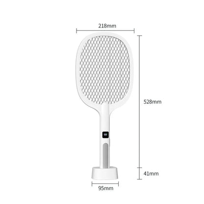 Electric Fly Swatter & Mosquito Trap Lamp – Handheld, Rechargeable, Safe Insect Killer for Home, Office, Patio & Camping
