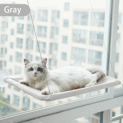 20kg Pet Cat Hammock Window Seat – Hanging Cat Bed with Strong Bearing, Comfortable Sunny Resting Spot & Kitten Climbing Frame