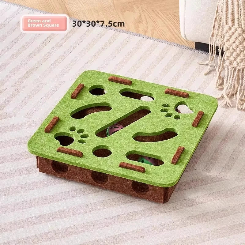 Cat Puzzle Toy Felt Box