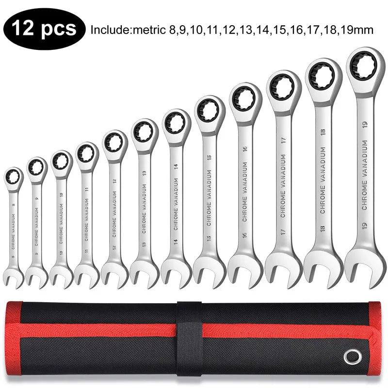 Wrench Set, Point Box End and Open End Wrench Set Spanner