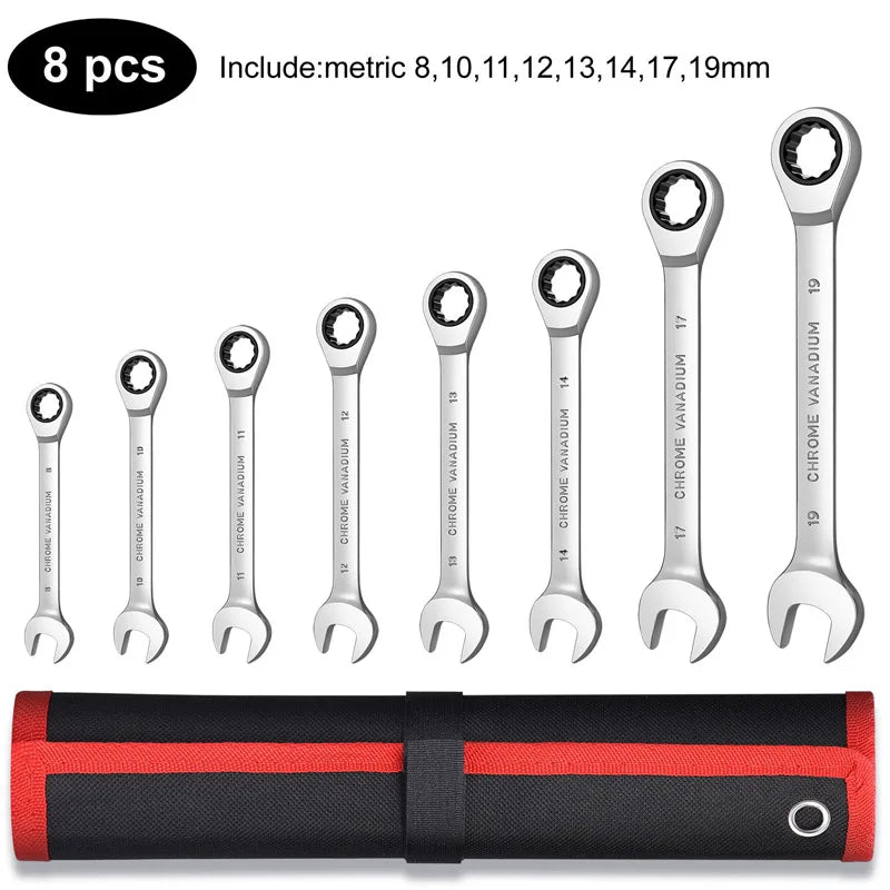 Wrench Set, Point Box End and Open End Wrench Set Spanner