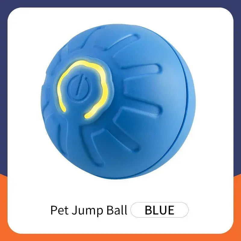 Smart interactive pet ball with USB recharge, automatic bouncing, rolling toy for dogs and cats, engaging and durable pet entertainment accessory