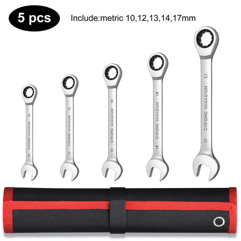 Wrench Set, Point Box End and Open End Wrench Set Spanner