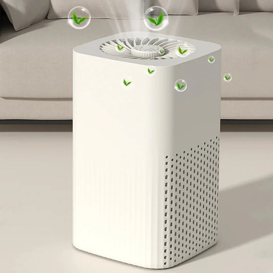 Compact HEPA Air Purifier for Home & Car – Removes Smoke, Odors, Formaldehyde, PM2.5 – Quiet Air Freshener for Bedroom or Office