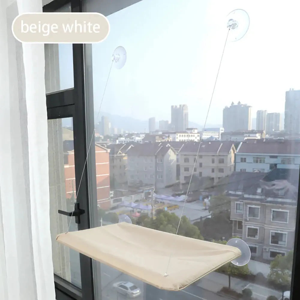 20kg Pet Cat Hammock Window Seat – Hanging Cat Bed with Strong Bearing, Comfortable Sunny Resting Spot & Kitten Climbing Frame WRLDEU SHOP