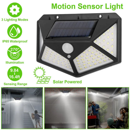 Multifunctional Solar Garden Light – Waterproof LED Outdoor Lamp with Motion Sensor & Decorative Spotlight Design