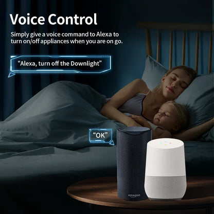TNCE Tuya Smart Plug EU 16A/20A WiFi and Zigbee socket with power monitoring, timer, voice control, compatible with Alexa and Google Home for smart home automation