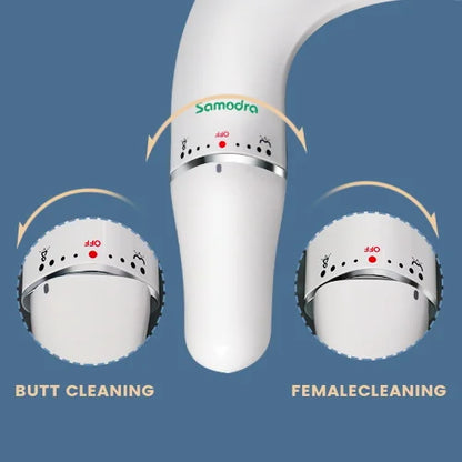 SAMODRA Ultra-Slim Bidet Attachment – Dual Nozzle, Non-Electric Toilet Seat Sprayer with Adjustable Water Pressure