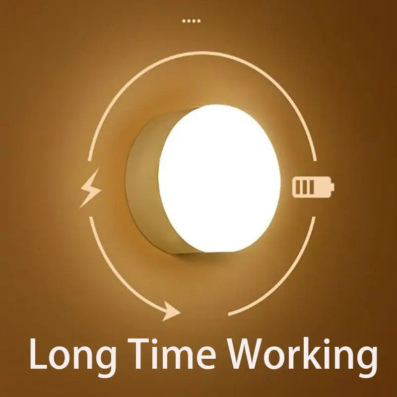 Wireless LED night light with human body detection and adjustable modes for energy-efficient home lighting