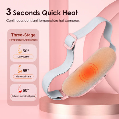 DOAD Heated Cramp Massager – Adjustable Warm Belt for Menstrual & Abdominal Pain
