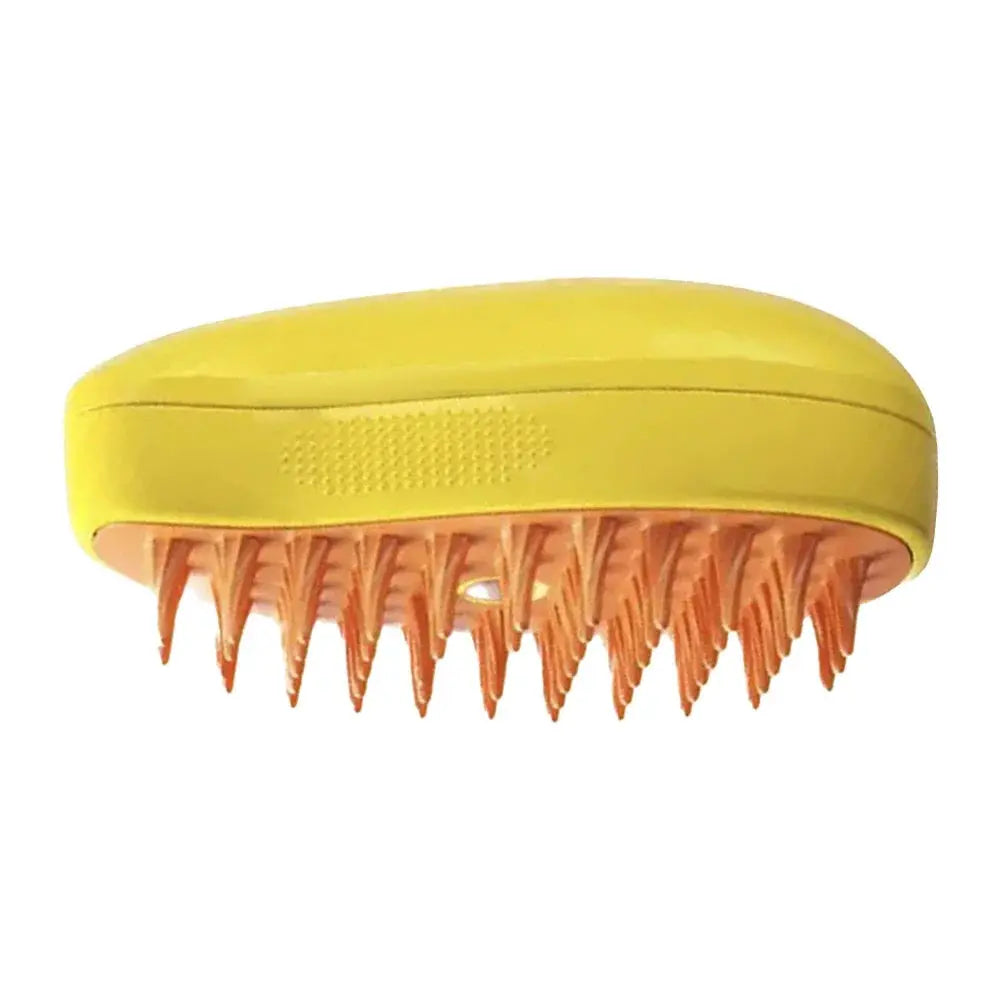 A versatile 3-in-1 pet steam grooming brush for cats and dogs, featuring a massage, hair removal, and cleaning comb to gently groom, de-shed, and clean your furry friend's coat effectively