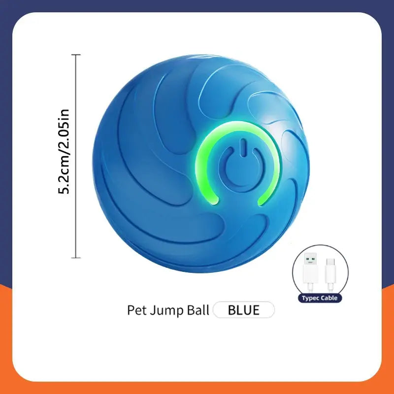 Smart interactive pet ball with USB recharge, automatic bouncing, rolling toy for dogs and cats to keep them entertained and active