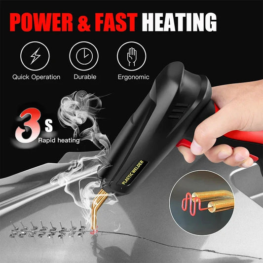 Professional Plastic Welding Kit – 200W Hot Stapler Gun | Fast & Strong Crack Repair Tool