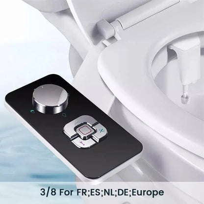 SAMODRA Bidet Attachment – Non-Electric Cold Water Toilet Sprayer with Adjustable Pressure & Retractable Self-Cleaning Nozzle