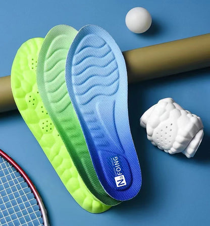 4D CloudTech Sports Insoles – Soft PU Shock-Absorbing Orthopedic Inserts for Running & Everyday Comfort | Breathable Cushion Sole for Men & Women