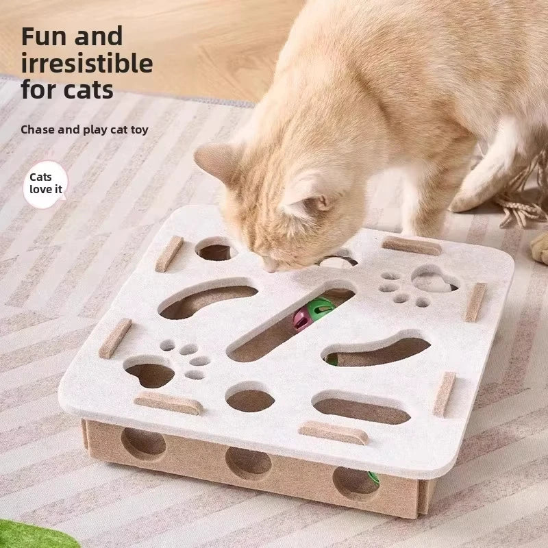 Cat Puzzle Toy Felt Box