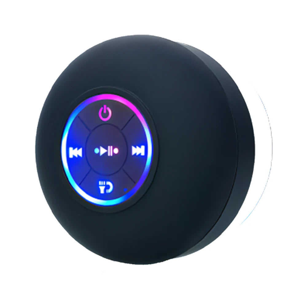 Waterproof Bluetooth Speaker Suction Cup for Shower Singing