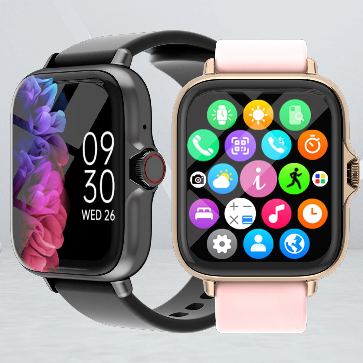 Advanced fitness tracking smartwatch with heart rate and blood oxygen monitoring