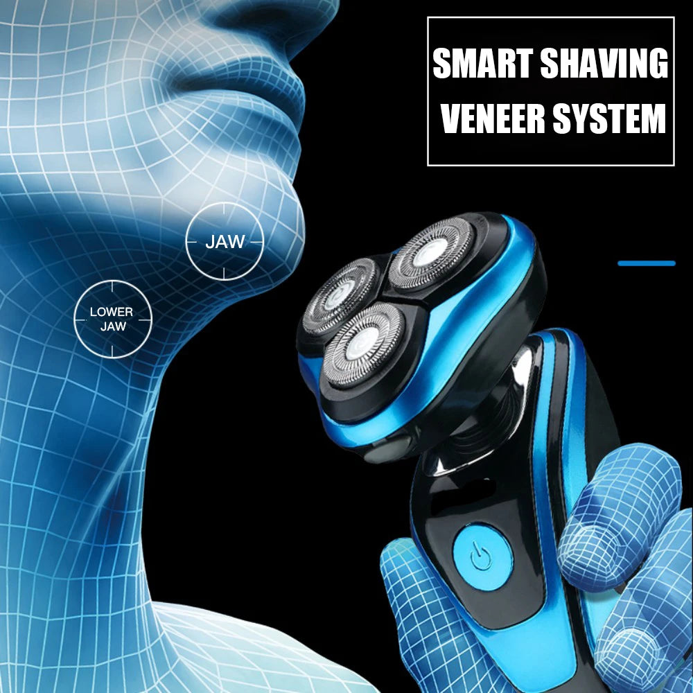 Electric Shaver Rotary Shaver Electric Razor Beard Trimmer 3 in 1