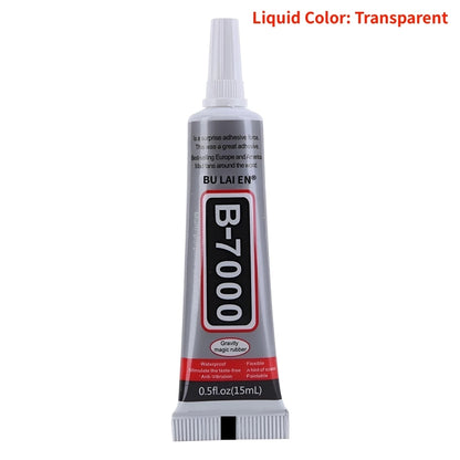 B‑7000 Clear Contact Adhesive – Universal DIY Repair Glue & T7000 Precision‑Tip Applicator for Glass & Plastic Bonding