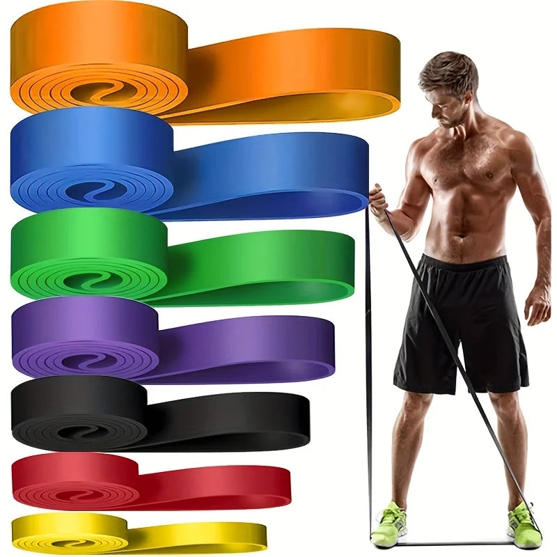 Durability heavy-duty resistance band set for pull-up assistance, home workouts, and physical therapy exercises