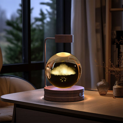 Beautiful crystal ball night light with colorful LED changing lights