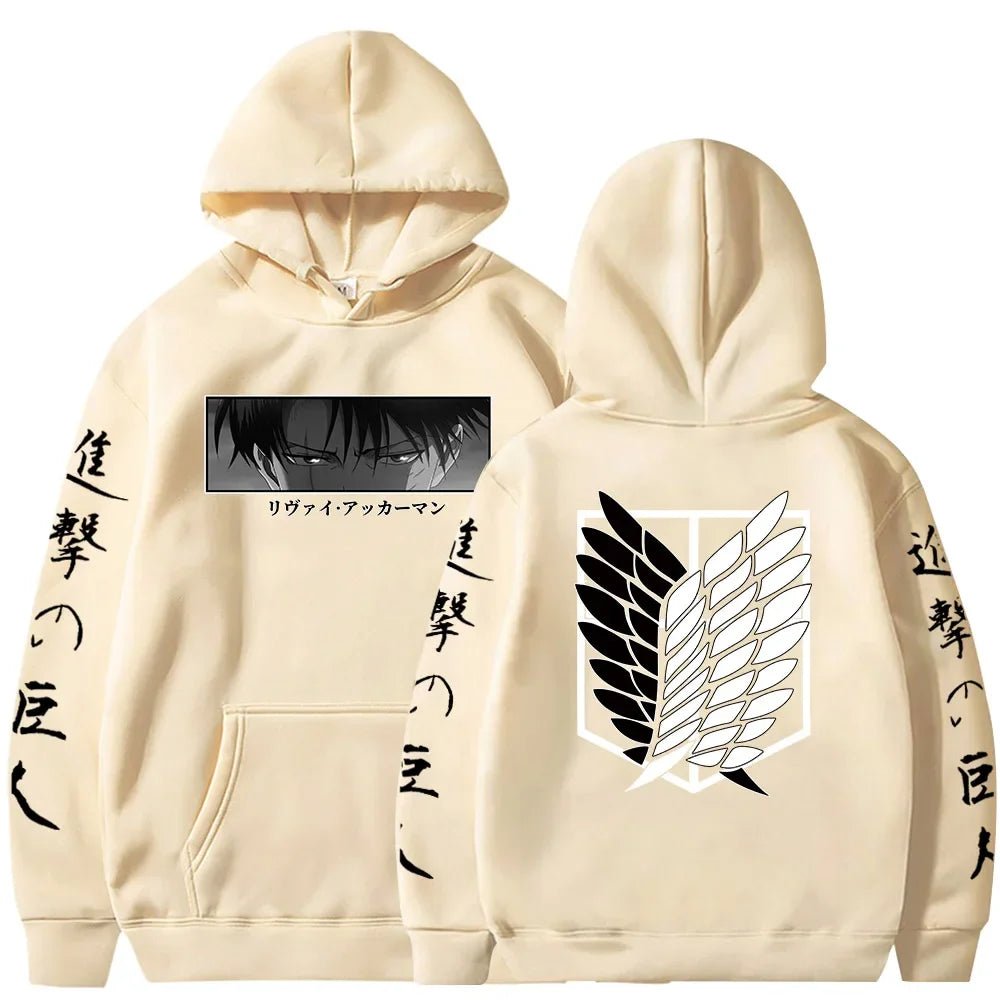 Attack on Titan Hoodie Cap Levi Plus Size - WRLDEU SHOP