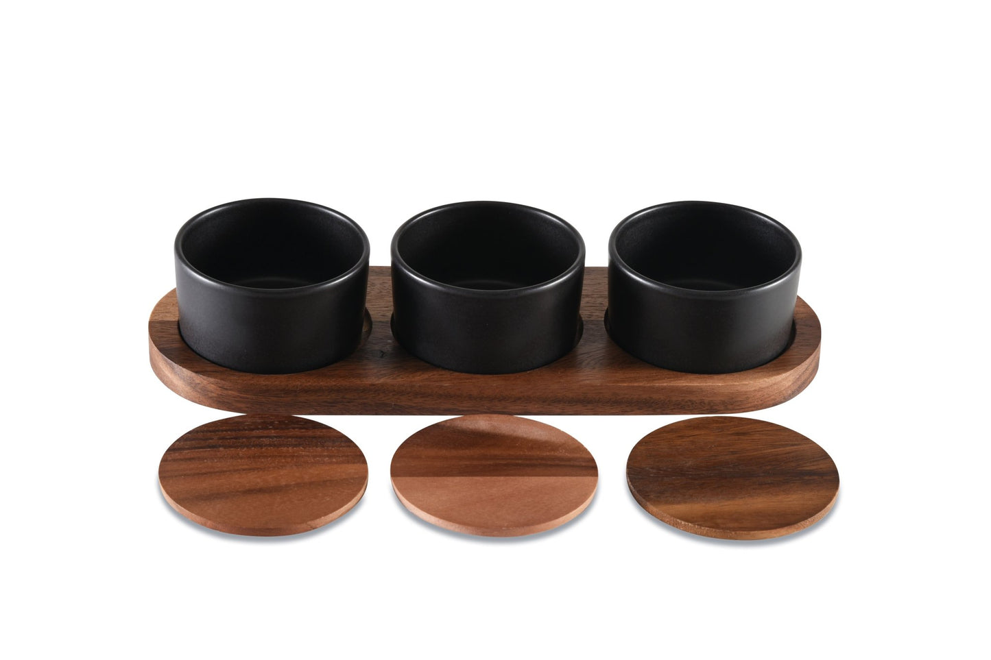 Black Ceramic Condiment Set - WRLDEU SHOP