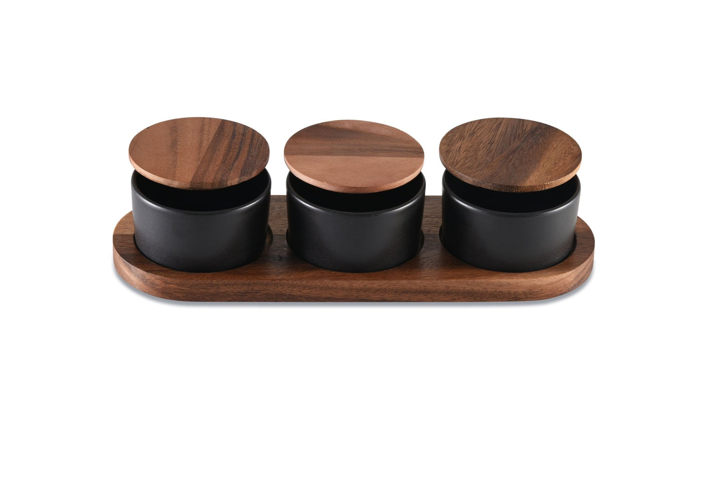 Black Ceramic Condiment Set - WRLDEU SHOP