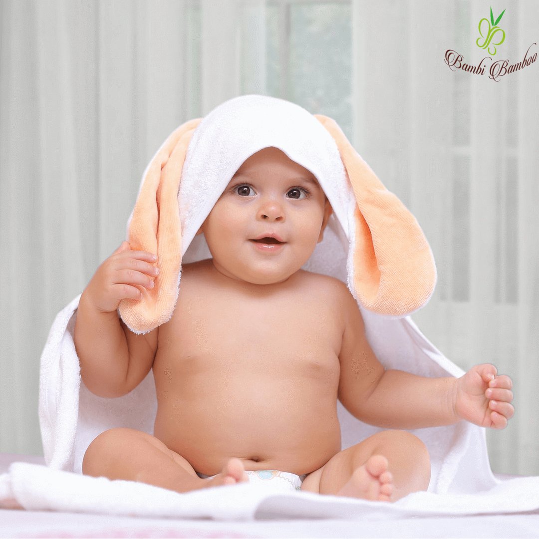 Bunny Hooded Towel + 2 Washcloths - WRLDEU SHOP