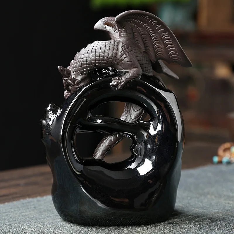 Ceramic Vintage Dragon Incense Burner - WRLDEU SHOP