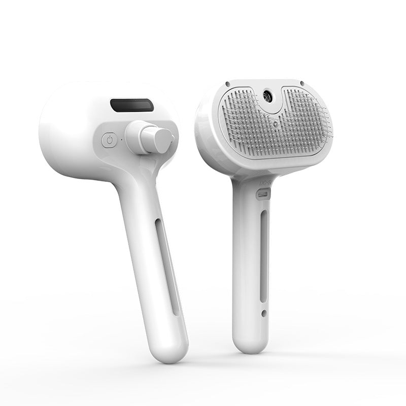 Self-Cleaning Pet Grooming Comb with Mist Spray