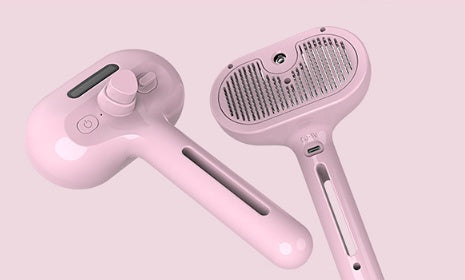 Self-Cleaning Pet Grooming Comb with Mist Spray