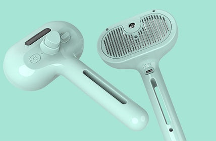 Self-Cleaning Pet Grooming Comb with Mist Spray