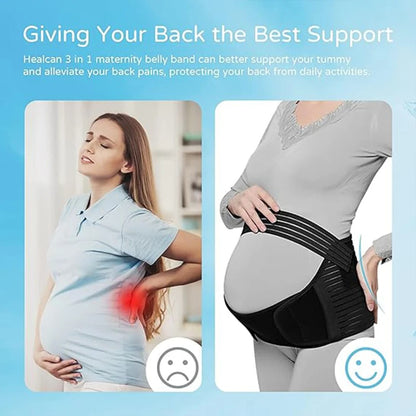 SLAIXIU Maternity Support Belt – Adjustable Belly Band for Back & Waist Relief During Pregnancy