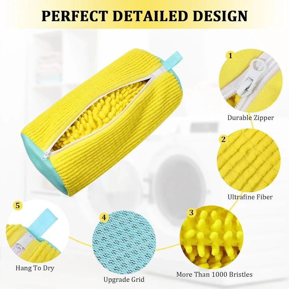 JKR Shoe Washing Bag – Padded Laundry Net Protector for Machine Wash & Drying