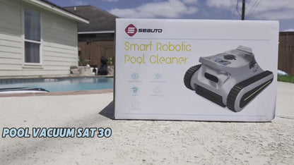SEAUTO Crab Pro Robotic Pool Cleaner – 45,000Pa Powerful Suction & Wall-Climbing