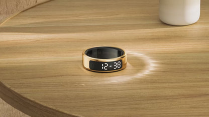 COLMI R12 Smart Ring – Touch Screen, Wireless Charging & Health Tracker, 5ATM Waterproof for Men & Women